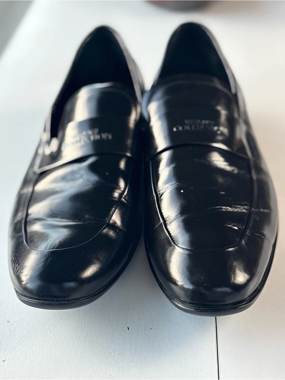 Classic Black Men’s Leather Penny Loafers